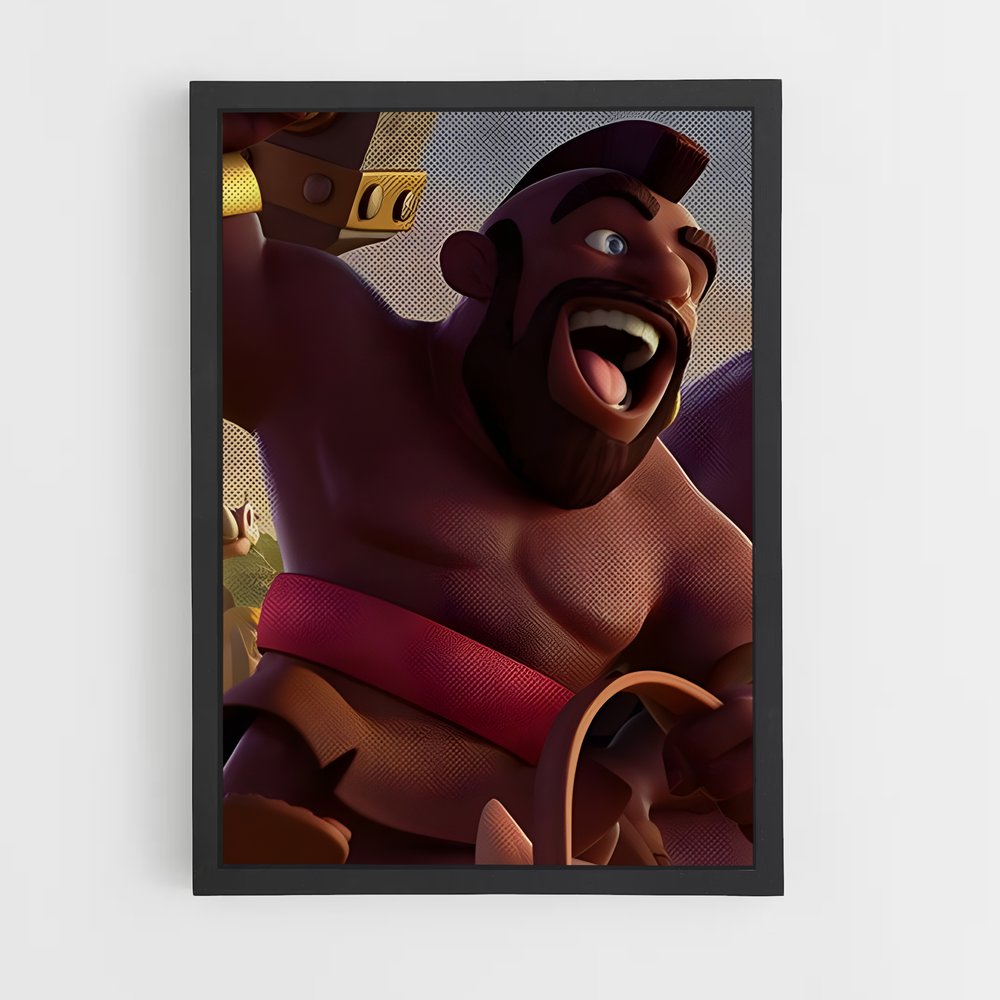 Poster Clash Royale : Hog Rider en Action (vue 2)